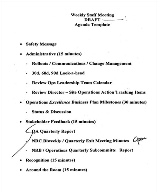 41 Meeting Agenda Templates Free Premium Templates Throughout Awesome Management Meeting Agenda Template
