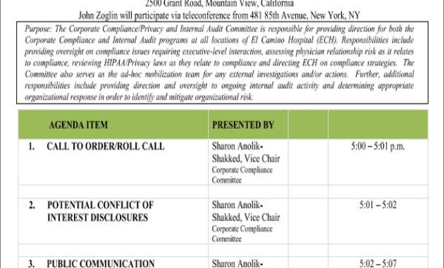 41 Meeting Agenda Templates Free Premium Templates With Conference Call Agenda Template