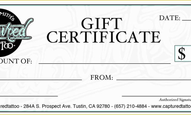 41 Restaurant Gift Certificate Template Free Download In Amazing Restaurant Gift Certificate Template