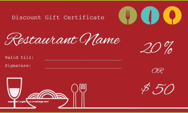 41 Restaurant Gift Certificate Template Free Download Throughout Amazing Restaurant Gift Certificate Template