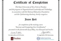 42 Free Certificate Of Completion Templates In Word Excel Pdf With Free Certificate Of Completion Template Word
