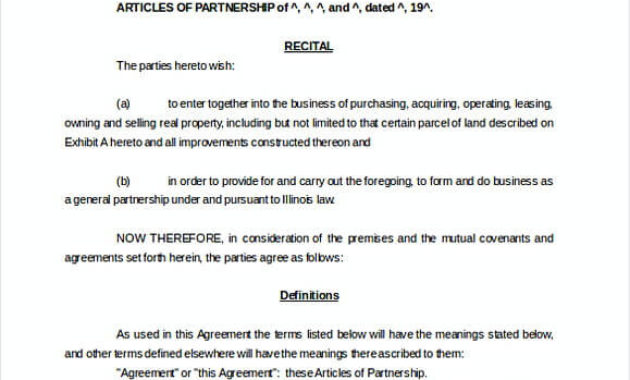 42 Partnership Agreement Template Because A Friend Can With Partner Business Plan Template