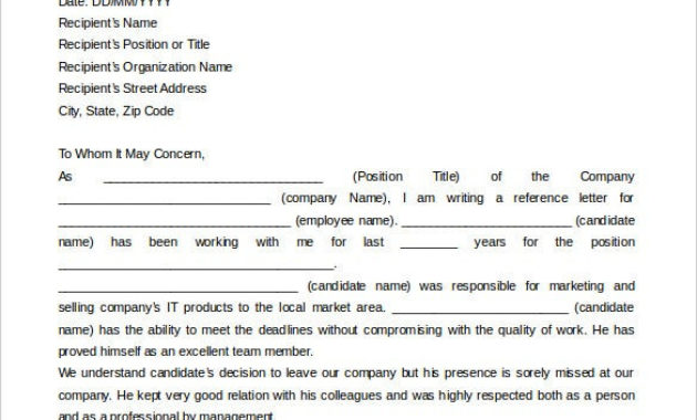 42 Reference Letter Templates Pdf Doc Free Premium Throughout Business Reference Template Word