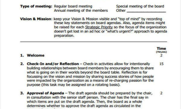 44 Agenda Templates In Pdf Free Premium Templates Throughout Awesome Annual Board Meeting Agenda Template