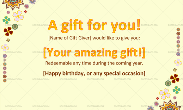 44 Free Printable Gift Certificate Templates For Word Pdf Pertaining To Free Dinner Certificate Template Free