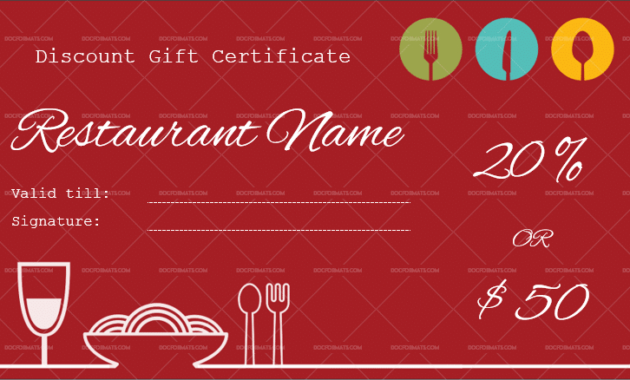 44 Free Printable Gift Certificate Templates For Word Pdf Regarding Dinner Certificate Template Free