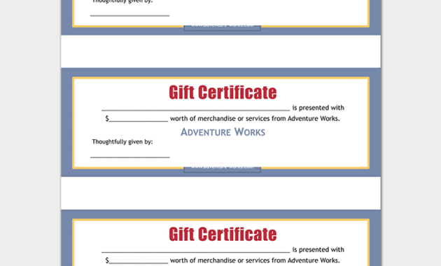 44 Free Printable Gift Certificate Templates For Word Pdf Throughout Awesome Present Certificate Templates