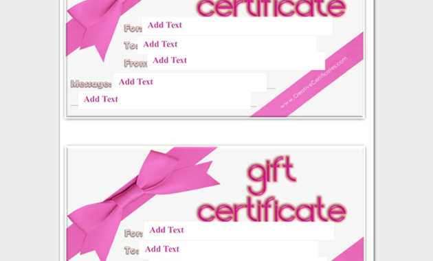 44 Free Printable Gift Certificate Templates For Word Pdf Throughout Donation Certificate Template