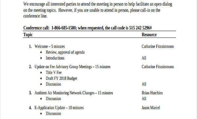 46 Meeting Agenda Templates Free Premium Templates Pertaining To Agenda Template For Client Visit