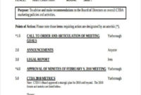46 Meeting Agenda Templates Free Premium Templates Throughout Awesome Monthly Safety Meeting Template