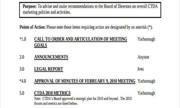 46 Meeting Agenda Templates Free Premium Templates Throughout Awesome Monthly Safety Meeting Template