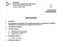 46 Meeting Agenda Templates Free Premium Templates With Best Business Strategy Meeting Agenda Template