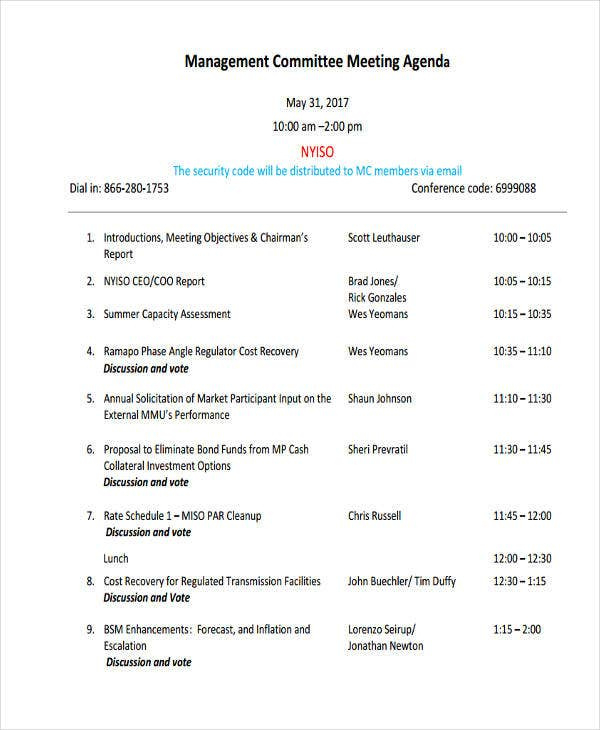 46 Meeting Agenda Templates Free Premium Templates Within Quality Committee Meeting Agenda Template