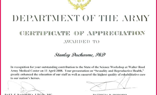 5 Army Nco Promotion Certificate Template 34763 Fabtemplatez Pertaining To Army Certificate Of Appreciation Template