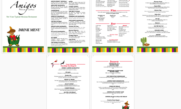 5 Attractive Drink Menu Templates For Your Bar Business Pertaining To Free Pub Business Plan Template