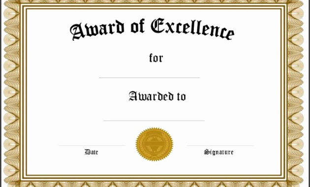 5 Award Certificate Templates Sampletemplatess Intended For Sample Award Certificates Templates