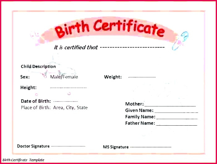 5 Birth Certificate Template Google Docs 67501 Fabtemplatez Intended For Editable Birth Certificate Template