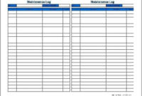 5 Equipment Maintenance Log Templates Word Templates For Tractor Maintenance Log Template