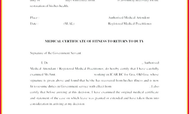 5 Medical Certificate Template For Sick Leave 72880 Intended For Fake Medical Certificate Template Download