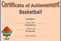 5 Sports Certificates Free Download Within Best Basketball Mvp Certificate Template