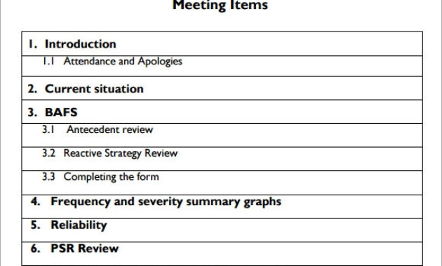 5 Staff Meeting Agenda Samples Sample Templates Inside Meeting Agenda Template Doc