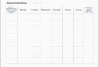 5 Student Assignment Planner Template Sampletemplatess Pertaining To Homework Agenda Template