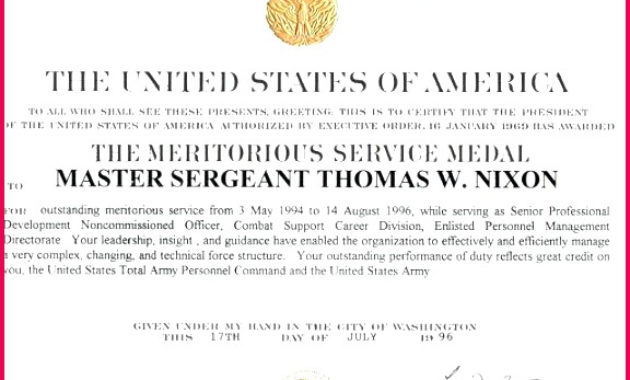 5 Us Army Certificate Of Appreciation Template 09430 Regarding Certificate Of Achievement Army Template