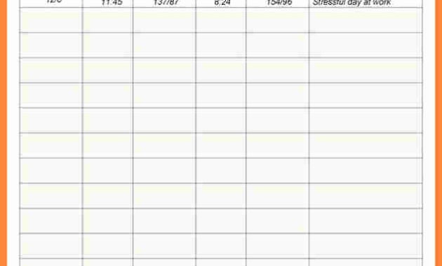 50 Blood Pressure Log With Pulse Ufreeonline Template For Blood Pressure Log Template