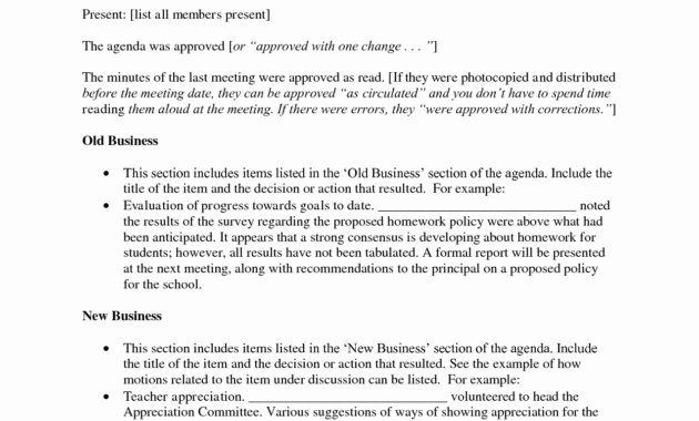 50 Booster Club Meeting Minutes Template Ufreeonline Regarding Amazing Booster Club Meeting Agenda Template