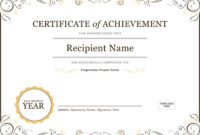 50 Free Creative Blank Certificate Templates In Psd Inside With Regard To Awesome Word Template Certificate Of Achievement