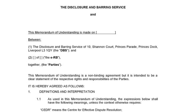 50 Free Memorandum Of Understanding Templates Word ᐅ Intended For Template For Memorandum Of Understanding In Business