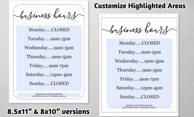 50 Hours Of Operation Template Word Ufreeonline Template Throughout Business Hours Template Word
