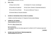 50 Meeting Agenda Templates Pdf Doc Free Premium In Corporate Board Of Directors Meeting Agenda Template