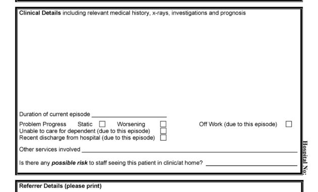 50 Referral Form Templates Medical General ᐅ Templatelab Inside Referral Certificate Template