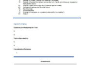 51 Effective Meeting Agenda Templates Free Template For Simple Meeting Agenda Template