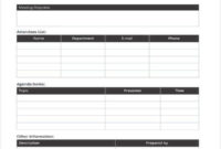51 Meeting Agenda Templates Pdf Doc Free Premium In Agendas For Meetings Templates Free