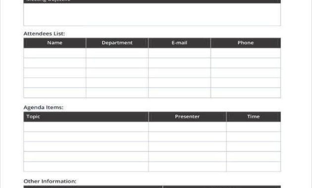51 Meeting Agenda Templates Pdf Doc Free Premium In Agendas For Meetings Templates Free