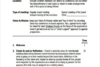 56 Agenda Templates And Examples Free Premium Templates For Sample Agenda Template For Board Meeting