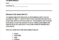 56 Agenda Templates And Examples Free Premium Templates Pertaining To School Board Meeting Agenda Template
