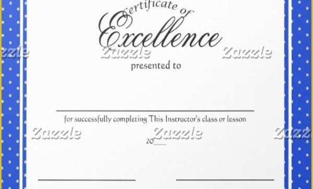 58 Free Certificate Of Excellence Template For Certificate Of Excellence Template Word