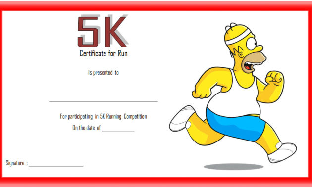 5K Race Certificate Template 7 Best Ideas Throughout Quality Table Tennis Certificate Templates Free 10 Designs