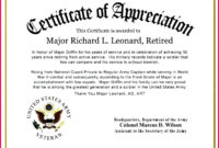 6 Army Officer Promotion Certificate Sample 85105 For Awesome Officer Promotion Certificate Template