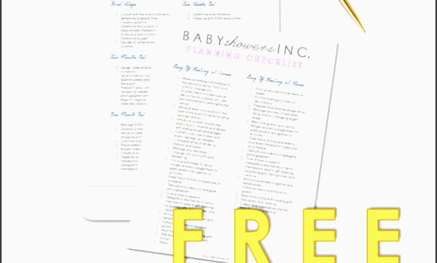 6 Baby Shower Planner Printable Sampletemplatess In Quality Baby Shower Agenda Template