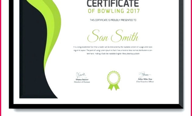 6 Bowling Certificate Template Free 31139 Fabtemplatez With Badminton Certificate Template