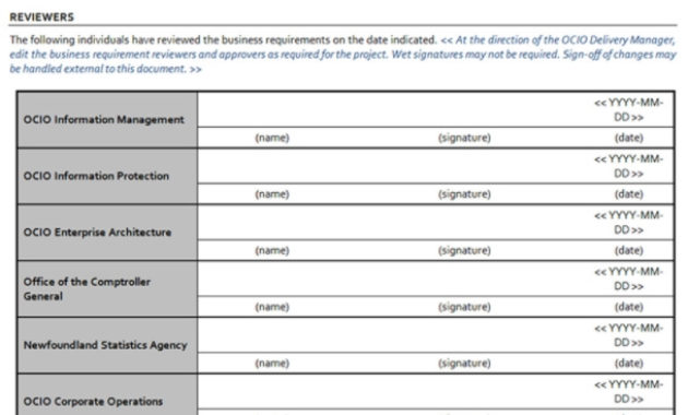 6 Business Requirements Document Template Template With Sample Business Requirement Document Template