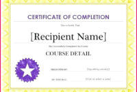 6 Certificates Of Completion Printable 53194 Fabtemplatez Regarding Printable Vbs Certificates Free