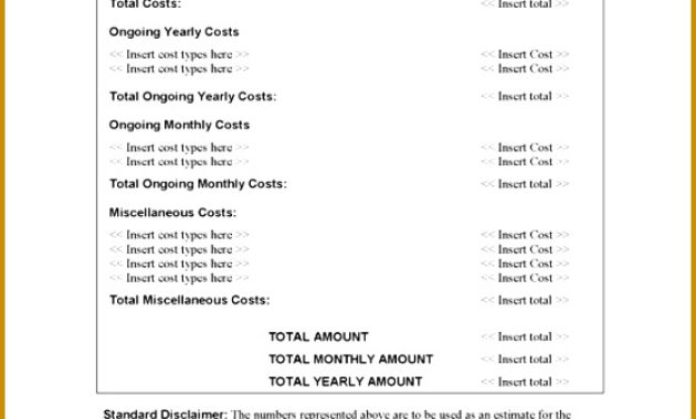 6 Costing Proposal Template Fabtemplatez With Amazing Cost Proposal Template