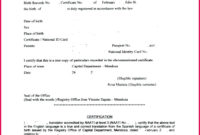 6 Free Spanish Birth Certificate Template 24319 Fabtemplatez Within Spanish To English Birth Certificate Translation Template