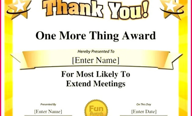 6 Fun Employee Award Certificate Templates 32347 Intended For Quality Best Employee Certificate Template