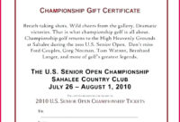 6 Golf Lesson Gift Certificate Template 91817 Fabtemplatez Intended For Tennis Gift Certificate Template